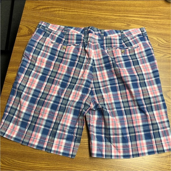 Vineyard Vines Blue and Pink Flat Front Shorts - Picture 2 of 5